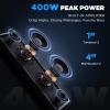 Ehaho 17 Inch UTV Sound Bar, ATV SoundBar Bluetooth with RGB Lighting, IP66 Waterproof Golf Cart Sound Bar, Amplified Powersports SXS SoundBar, UTV Speakers Compatible with Polaris RZR Can-Am (MT4100) view 3