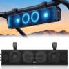 Ehaho 25 Inch UTV Sound Bar, ATV SoundBar Bluetooth with RGB Lighting, IP66 Waterproof Golf Cart Sound Bar, Amplified Powersports SXS SoundBar, UTV Speakers Compatible with Polaris RZR Can-Am view 1