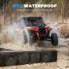 Ehaho 25 Inch UTV Sound Bar, ATV SoundBar Bluetooth with RGB Lighting, IP66 Waterproof Golf Cart Sound Bar, Amplified Powersports SXS SoundBar, UTV Speakers Compatible with Polaris RZR Can-Am view 4