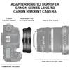 EOS R Lens Mount Adapter Auto-Focus Lens Converter Ring for Canon EF/EF-S Series Lens to Canon EOS R RP R3 R5 R50 R6 R6II R7 R8 R10 R100 Cameras view 2