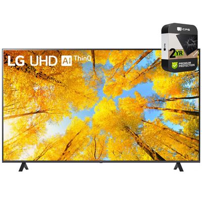 LG 75UQ7590PUB 75 Inch HDR 4K UHD Smart TV Bundle with 2 YR CPS Enhanced Protection Pack
