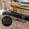 Saiyin Sound Bar for Smart TV with 5.25 Inch Subwoofer, 100W 24 Inch Soundbar for TV, TV Soundbar with Optical, ARC, AUX and Bluetooth 5.3 Inputs, Detachable Surround Sound System for TV view 2
