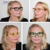 Eyekepper 5 Pack Square Reading Glasses for Women Large Frame Readers Include 2 Pairs Yellow +1.00 view 2