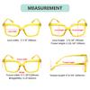 Eyekepper 5 Pack Square Reading Glasses for Women Large Frame Readers Include 2 Pairs Yellow +1.00 view 3