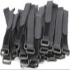 25pcs Black Reusable Fastening Cable Straps, Hook and Loop Cable Tie Down Straps 1" x 18" view 1