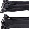 25pcs Black Reusable Fastening Cable Straps, Hook and Loop Cable Tie Down Straps 1" x 18" view 2