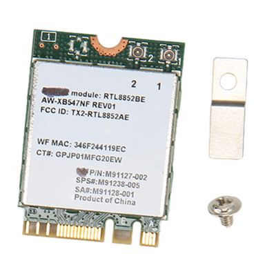 Acogedor RTL8852BE M.2 Network Card, 1800Mbps NIC Adapter, Mini PCIE WiFi Card Support Bluetooth 5.2, 2.4G 5G Band, for Laptop, Desktop, PC