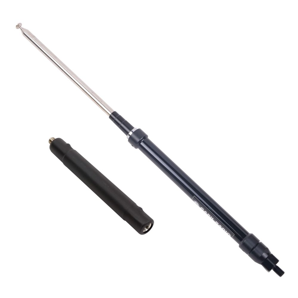 Portable LaserEngraved GRA7350TC HF Antenna | Telescopic 3.5MHz to 50MHz with 3/824 Connector | Lightweight Durable Ham Radio Solution