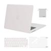MOSISO Compatible with MacBook Air 15 inch Case M4 M3 M2 2026 2025 2024 2023 Release A3241 A3114 A2941 with Touch ID, Plastic Hard Shell Case&Keyboard Cover&Screen Film&Storage Bag, Stone Gray view 1
