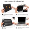 MOSISO Compatible with MacBook Air 15 inch Case M4 M3 M2 2026 2025 2024 2023 Release A3241 A3114 A2941 with Touch ID, Plastic Hard Shell Case&Keyboard Cover&Screen Film&Storage Bag, Stone Gray view 3