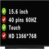 BTSELSS HD 1366x768 40 pins LCD Touch Screen Replacement for HP 15-DY1755CL 15.6" Display Panel view 1