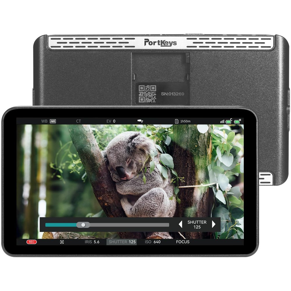 Portkeys LH7P 7'' Camera Field Monitor Wireless Control for A1/A9II/A7SIII/A7CII/FX3/FX30/ZV-E10/RX10/A7MIV/A7RIV/A7RV/RX0/A7MIII, R5/6(Mark II)/7/8, Z8/Z9, BS1H/BGH1, BMPCC 4K/6K(Pro), BS1H/BGH1, etc