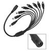 SYH&AQYE 8 Male Power Cord, 5.5mm x 2.1mm Tip Splitter Cable, 8 Way 1 Female to 8 Male Power Supply Wire Cord Y Adppter Replacement for CCTV Security Cameras Camera LED Strip Lights view 4