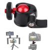 Aluminum Alloy 360 Degree Rotating Swivel Mini Ball Head 1/4 Screw Mount Tilting Adjusting for DSLR Camera Fill Light Digital Card Camera Microphone Cell Phone Action Camera view 4