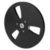 1/4 7 Inches Takeup Reel, Open Reel Audio Aluminum Alloy Takeup Reel, 3 Holes Wind Holes, 1/4 7 Inch Empty Tape Reel for Recording for Black view 1