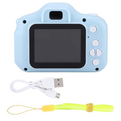 Kids Camera, 12 * 11 * 5 X2 Mini Portable 2.0 Inch Color Screen Childrens Digital Camera HD 1080P (Blue)