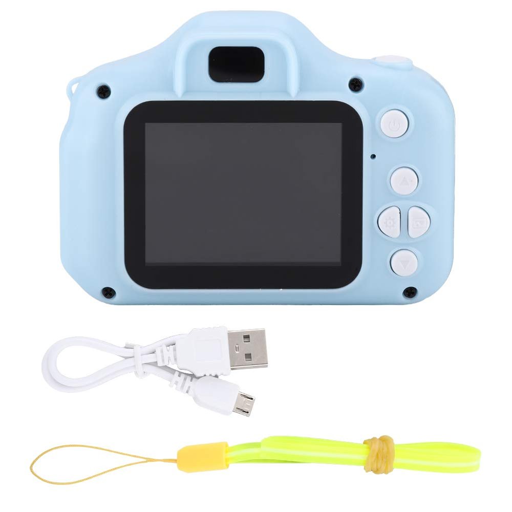 Kids Camera, 12 * 11 * 5 X2 Mini Portable 2.0 Inch Color Screen Childrens Digital Camera HD 1080P (Blue)