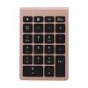 Zunate Mini Numeric Keyboard Compatible Bluetooth 5.0 for Android OS, 22 Keys Ergonomic Keypad with Scissor Foot (Rose Gold) view 1