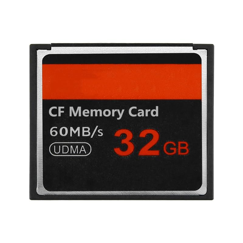 Bdiskky 32GB CF Memory Card High Speed Up to 60MB/s CF Camera Card