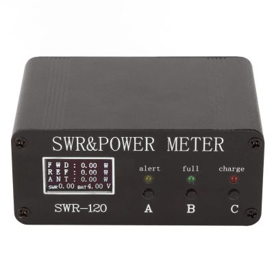 SWR & Power Meter, SWR-120 0.5120W Standing Meter Digital Display 1.850MHz FM AM CW SSB Modes Short Power Meter