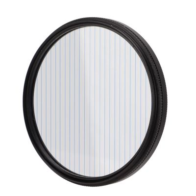 Blue Streak Anamorphic Effect Filter,Dot to Line Filter with Aluminum Alloy Frame Camera Accessories (62mm)