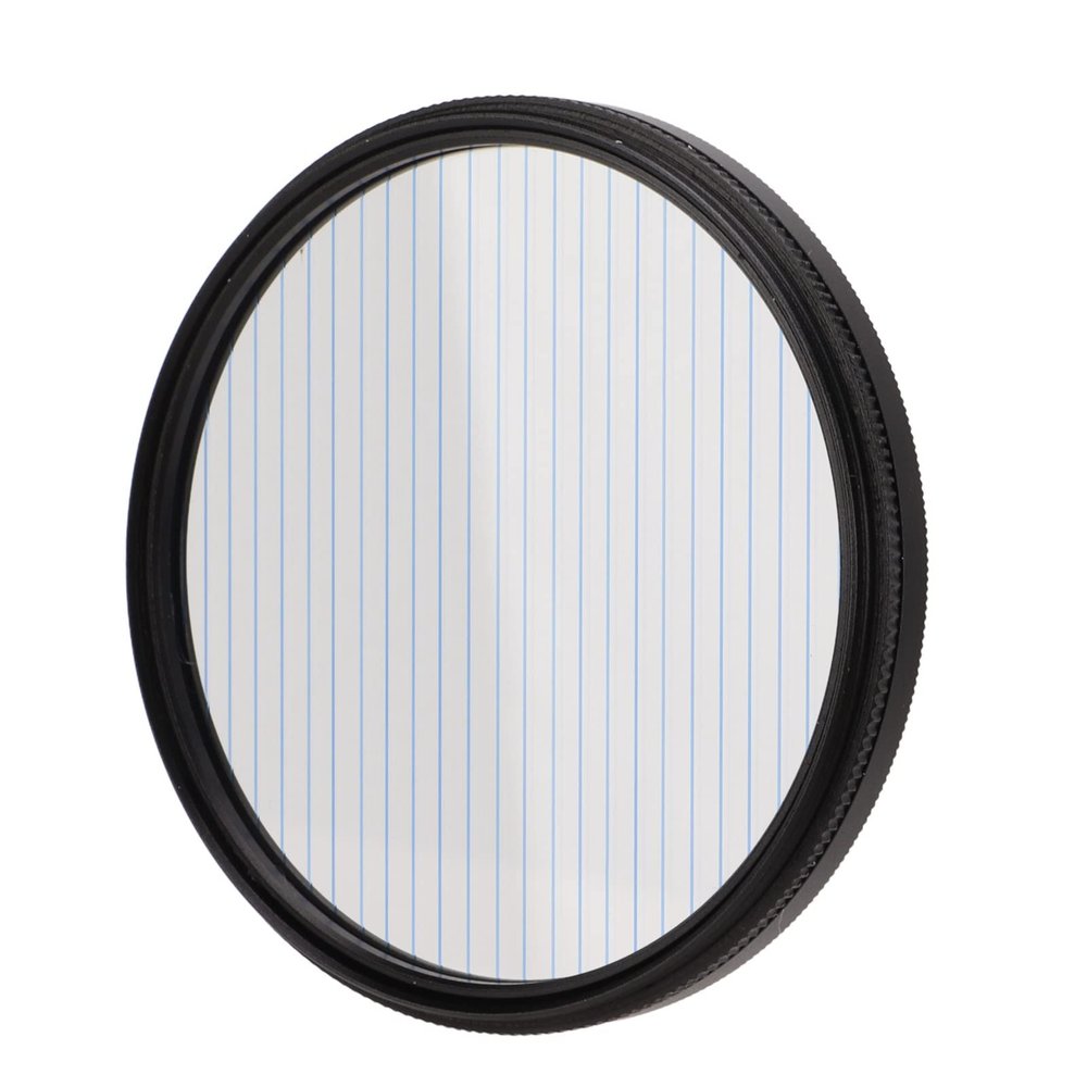 Blue Streak Anamorphic Effect Filter,Dot to Line Filter with Aluminum Alloy Frame Camera Accessories (62mm)