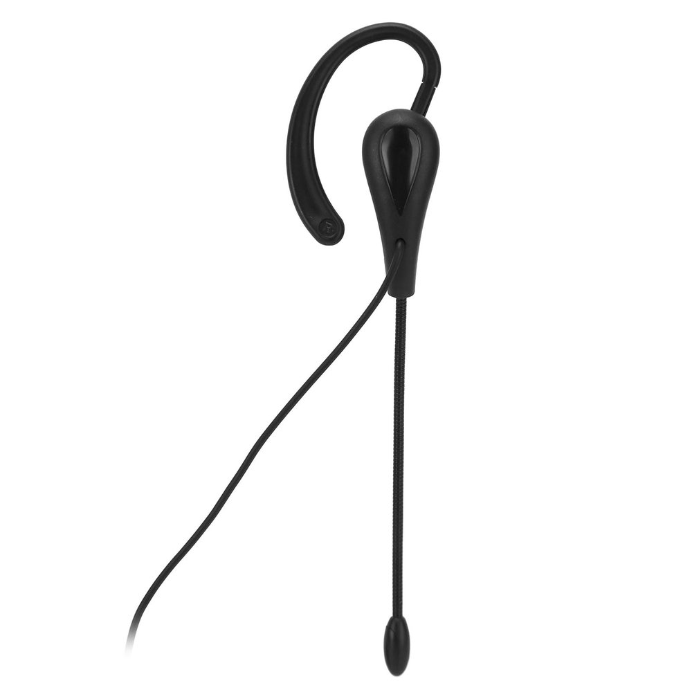 Heayzoki Single Ear Headset with Microphone, Wired One Ear Earphone, Noise Cancelling Lightweight Headset for Call Center Office (Type-C)