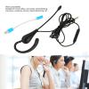 Heayzoki Single Ear Headset with Microphone, Wired One Ear Earphone, Noise Cancelling Lightweight Headset for Call Center Office (Type-C) view 2