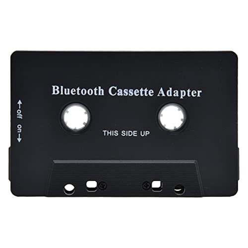 Qiilu Car Tape Player Adapter Cassette Tape Player Adapter Abs Car Cassette Player Adapter Car Bluetooth Cassette Reiver Converter with USB Cable