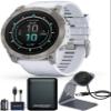 Garmin epix Gen 2 Pro Sapphire Edition, 51mm, Titanium/Whitestone | AMOLED Display, High Performance Smartwatch, Advanced Training Technology, Built-in Flashlight with Signature Power Bundle view 1