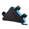 VBESTLIFE Frame Bag, Zipper Pocket Design Oxford Outdoor Quick Release Front Saddle Cycling Accessories Top Tube Triangle Tool Bag (Blue Letter on Black Background) view 1