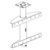 Peerless AV Ceiling TV Mount with Adjustable Viewing Angle Wall Mount for Digital Display Bundle (Matte Black) view 2