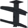 Peerless AV Ceiling TV Mount with Adjustable Viewing Angle Wall Mount for Digital Display Bundle (Matte Black) view 4
