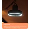 Camping Fan Portable Charging Electric Fans LED Lighting 10000mAh USB Wireless Ceiling Fan Tripod Outdoor Ventilator with Power Bank,Green,342 * 192mm view 3