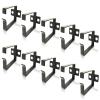 Metamas Lab - 10 Pack Server Rack Cable Management D-Ring Hooks - Bracket Organizer Hook Mount Set for Network Patch Cables, Fiber Optic, Power Cords (10 Pieces) - Made in Taiwan view 1