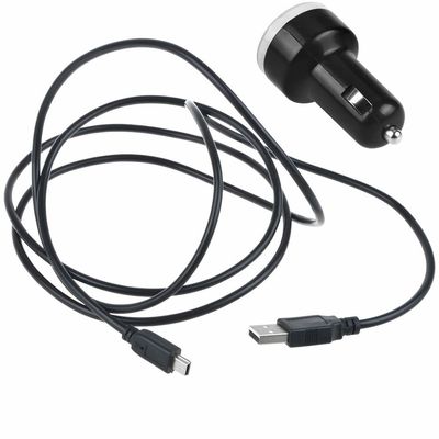 J-ZMQER New Car DC Adapter + USB Charging Cable Compatible with Uniden BCD325P2 BCD-325P2 Handheld TrunkTracker V Scanner Auto Plug Power Supply