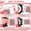 Amzhero Smartwatch band 22MM for IDW19,IDW16, Nylon Band Adjustable Sport Stretchy Braided Solo Loop Strap, Pink view 3