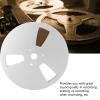 1/4 x 7 Empty Take Up Reel to Reel Tape Hub, 3 Holes Nab Open Reel Audio Aluminum Alloy 7 inch Empty Tape Reel, Tape Reel Empty Disc Opening Machine Parts (Silver) view 3