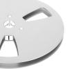 1/4 x 7 Empty Take Up Reel to Reel Tape Hub, 3 Holes Nab Open Reel Audio Aluminum Alloy 7 inch Empty Tape Reel, Tape Reel Empty Disc Opening Machine Parts (Silver) view 4