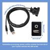Anina USB AUX Flush Mount for Toyota, 1M Male to Female Car Dash 3.5mm AUX Extension Cable, Square Port USB Panel Mount Socket Adapter, 12V-30V Panel Mounting Cable for Audio Output & Charging view 2