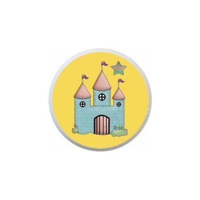 Fairy Tale Princess Fairytale DECORATIVE Ceramic Dresser Drawer PULLS Cabinet Cupboard KNOBS (Castle #4)