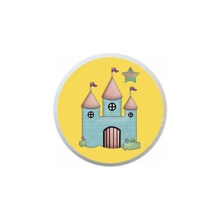 Fairy Tale Princess Fairytale DECORATIVE Ceramic Dresser Drawer PULLS Cabinet Cupboard KNOBS (Castle #4)