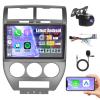 [2G+32G] Android 13 Radio for Jeep Compass Patriot 2007 2008 2009 with Wireless Carplay Android Auto, 10.1" Touch Screen Car Radio Support GPS/WiFi/Bluetooth/26UI/Voice Control/SWC view 1