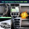 [2G+32G] Android 13 Radio for Jeep Compass Patriot 2007 2008 2009 with Wireless Carplay Android Auto, 10.1" Touch Screen Car Radio Support GPS/WiFi/Bluetooth/26UI/Voice Control/SWC view 2