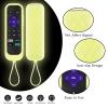 3Pack Silicone Protective Controller Sleeve for Roku Express 4K+ | Roku TV, Remote Cover with Tracker, Glow in The Dark view 3