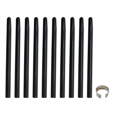 10-Pack Universal Replacement Standard Pen Nibs with Removal Ring Replacement for Intuos CTL-4100 / 4100WL ; CTL-6100 / 6100WL(2x Black)