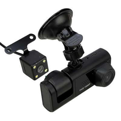 ciciTree 3 Lens 1080P Car Dash Cam Video Recorder Front Inside Rear Night Vision Camera