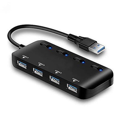 Marycan Sub-Control Switch USB C Hub,4 Port USB 3.0 Hub for Tablet Laptop Computer Notebook