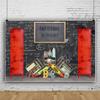 10x8ft Back to School Backdrop for Photoshoot Black Chalkboard ABC Letter Background for Photography Classmate Party Banner Props Classroom Wall Decor for Students Kids view 2