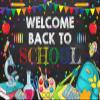 10x6.5ft Back to School Backdrop for Photoshoot Welcome Back Background for Photography Students Classmate Party Banner Portrait Photo Studio Props Classroom Wall Decor for Kids view 4
